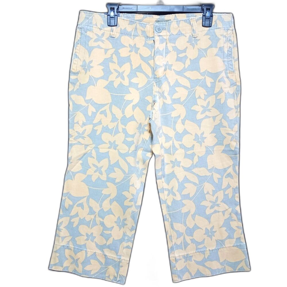 American‎ Eagle Outfitters Capri Shorts 10 Button Fly Low Rise Flare #1206